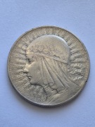 5 zł Głowa kobiety 1933 Srebro Ag  Stan!