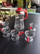 Dzbanek i szklaneczki, PRL, Vintage 