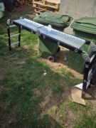 Drabina aluminiowa 4x3 wielofunkcyjna z podestem.