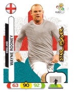 PANINI EURO 2012 ROONEY STAR PLAYER ENGLAND