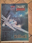 Mały modelarz samolot myśliwski Grumman F6 F-3 "Hellcat"