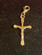 Złota przywieszka 585 krzyżyk 