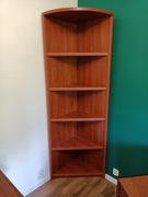 Regał narożny, drewniany