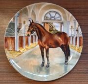 SPODE Śliczny Talerz ozdobny porcelanowy koń 