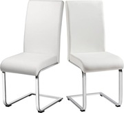 Krzesło białe Yaheetech skóra