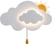 Lampka ścienna Chmurka dla dzieci z włącznikiem 26x15 cm