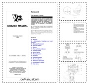 JCB 2DX Service Manual Instrukcja serwisowa naprawcza schematy 9813/8500