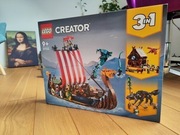 LEGO 31132 Creator 3w1 Statek wikingów i wąż z Midgardu