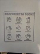 Tabliczka dezynfekcja dloni