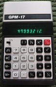 Kalkulator vintage GPM-17 futerał, papiery ładny stan możliwa zamiana 