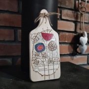 Deska kuchenna dekoracyjna "Kwiatki polne"