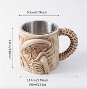 Kubek Xenomorph 3D – Nowoczesny Płaski Kubek do kawy