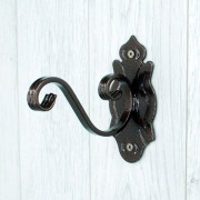 Wieszak Hak Uchwyt metalowy kuty na doniczkę - Miedziany Antyczny (W08)