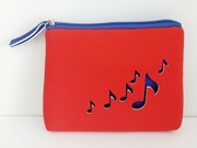 Czerwona kosmetyczka saszetka etui portfelik