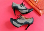 LEDA POL BOTKI PANTOFLE PÓŁBUTY JAK NOWE SKÓRA NATURALNA 37 SZPILKI