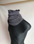 Komin szalo kominiarka khaki, czarna, WP MON wełna