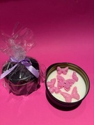 Świeczka sojowa wykonana z naturalnego wosku sojowego 