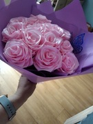 Róże że wstążki 