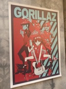 plakat na płótnie zespołu muzycznego gorillaz