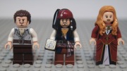 Lego figurki Piraci z Karaibów Jack Sparrow Will Turner Elizabeth Swann
