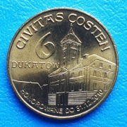 Moneta zastępcza 6 dukatów. Pierwszy znak ochronny sukienników 2010r.