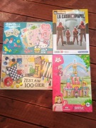 Zestaw gier, klocków i puzzle