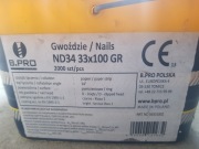 Gwoździe B.PRO ND34 33x100 6000szt Nowe