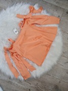 Miss Selfridge pomarańcz bluzeczka hiszpanka roz M
