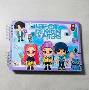 Książka na rzepy K-pop Demon Hunters toca boca, Avatar, Labubu 