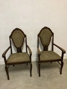 Fotel tapicerowany międzywojnie lity dąb  oryginał 