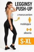 Legginsy PUSH-UP sportowe z marszczeniem modelujące siłownia | S - L