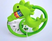 Zabezpieczenie rowerowe FISCHER dziecięce na szyfr Dino