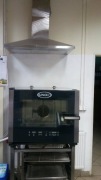 Piec konwekcyjno - parowy+podstawa+okap+płynMyjący