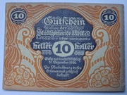 Notgeld - Gutschein, Austria, Melk an der Donau, 10 Heller, 1920