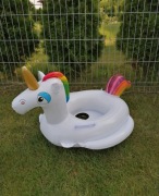 Koło pontonik unicorn jednorożec do pływania z siedziskiem