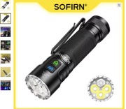 Latarka SOFIRN SR23 Dual Light 3300lm-Białe Światło + ultrafioletowe-USB C