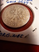 95#N 5 ZŁ GŁOWA KOBIETY 1933 R ZE ZM ORGINAŁ. 