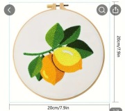 Punch needle haft supełkowy rękodzieło 