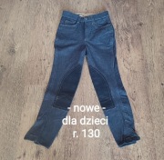 NOWE bryczesy dla dzieci - rozmiar 130 - Euro Hunter - jeans 