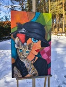 Cisza która patrzy obraz akrylowy 50x80