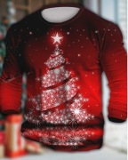 Koszulka męska świąteczna z długim rękawem