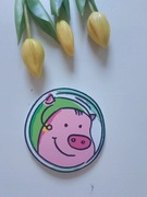 Świnka, podkładka gumowa pod gorący kubek, podstawek