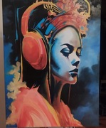 Obraz olejny, płótno.