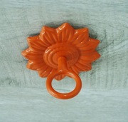 Wieszak Hak Uchwyt sufitowy kuty na doniczkę - Pomarańczowy RAL 2000 (W51)