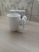 Ceramiczny biały kubek Anioł