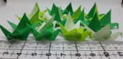 20 x Mini żuraw ptak origami handmade zestaw zielony
