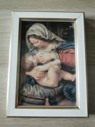 Obrazek w eleganckiej ramce Maryja z dzieciątkiem 