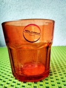 Świecznik tealight szkło pomarańczowe. Florina