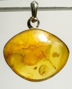 Wisiorek z bursztynem