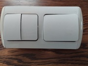 Włącznik świateł podwójny w ramce 